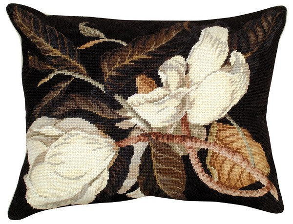 Magnolia 16 x 20 Needlepoint Pillow - Gifted Parrot