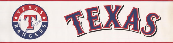 879239 Texas Rangers Wallpaper Border ZB3373bd <br> CLEARANCE