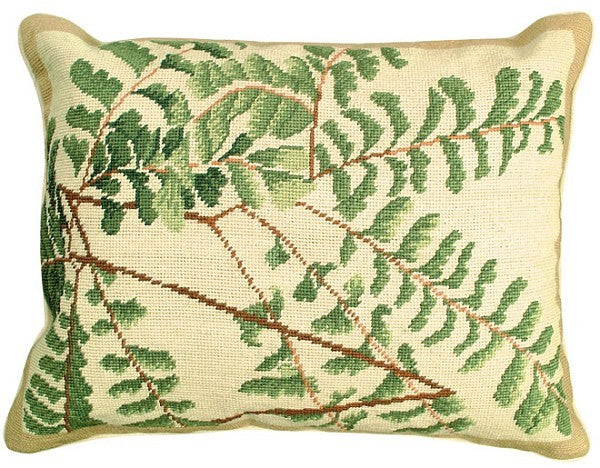 Fern - Helene Verin 16x20 Needlepoint Pillow NCU-110