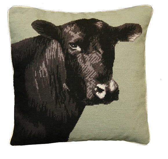 Black Angus Decorative Pillow