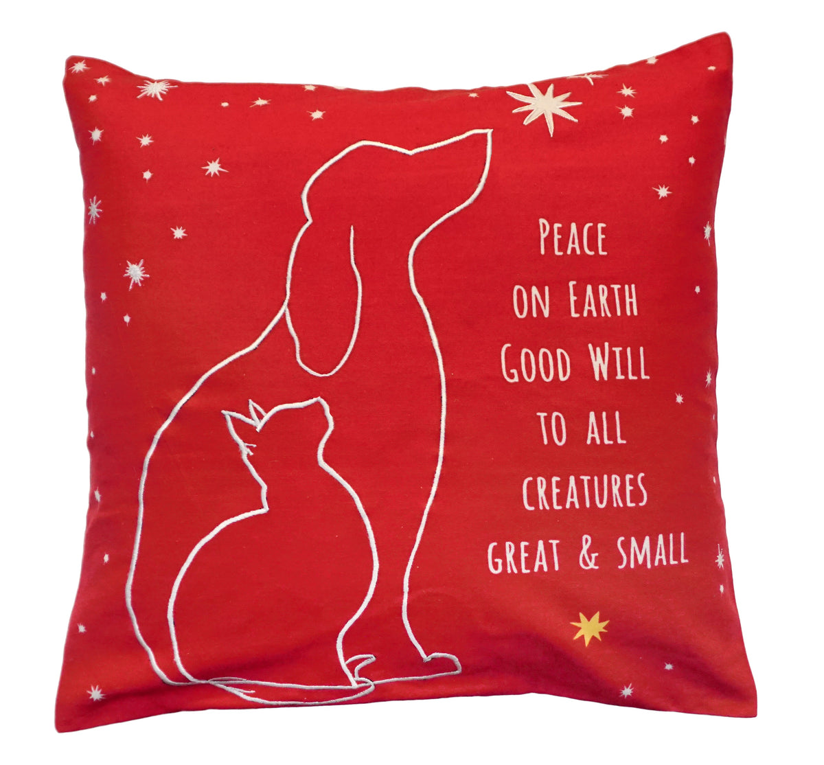 Peace on Earth Printed Pillow