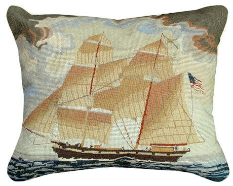 Brig Georgiana 16x20 Needlepoint Pillow