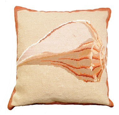 Whelk Shell Decorative Pillow