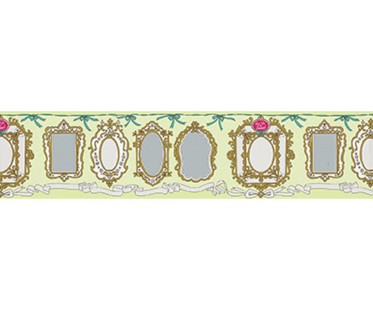 Mirror Frames Green 0098-07 Wallpaper Border