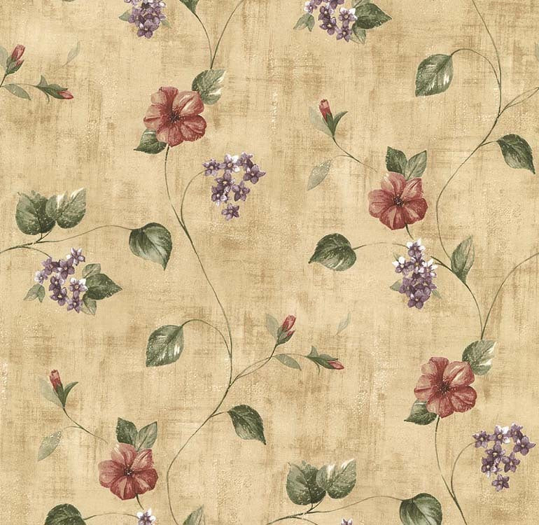 Beige Flowers KB20249 Wallpaper