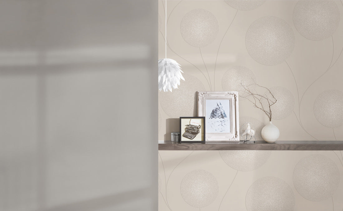 Beige Metallic Spot 3 305472 Wallpaper