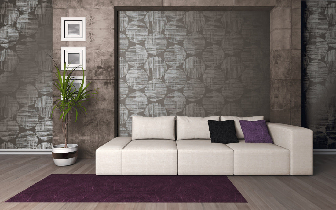 Grey Metallic Spot 3 305501 Wallpaper