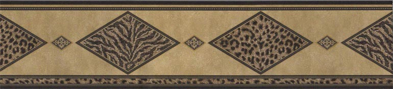 Tiger Leopard Print  FF22028B Wallpaper Border