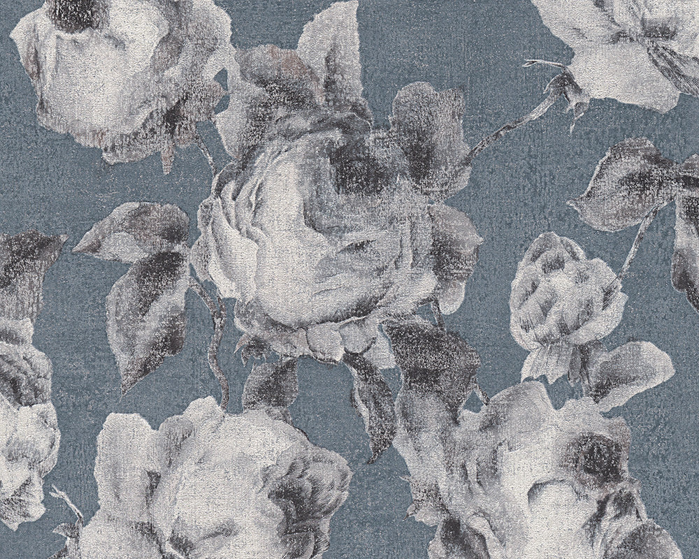 Blue Grey Bohemian Burlesque 960506 Wallpaper