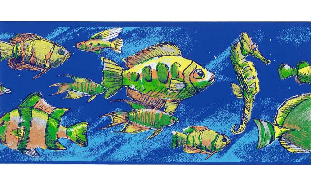 Fish CK7602 Wallpaper Border