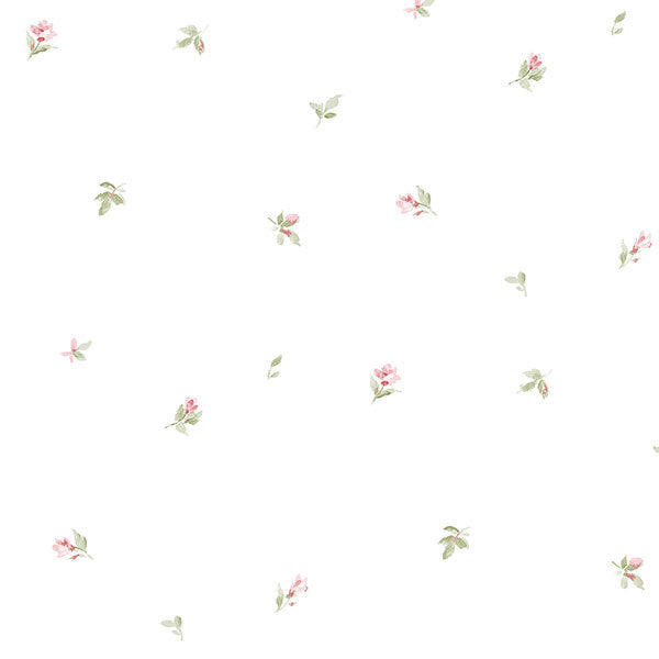 Pink White Floral Spot AB27626 Wallpaper