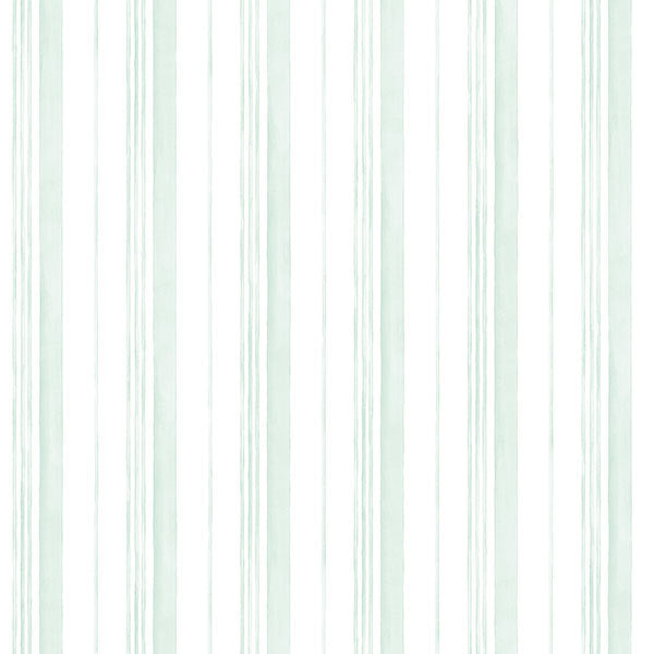 Green White Multi Stripe AB42407 Wallpaper