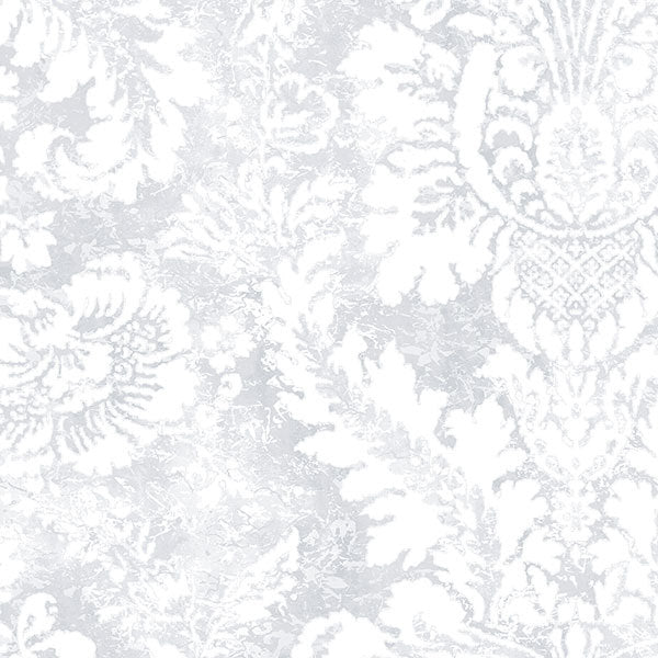 Grey Abby Damask AB42424 Wallpaper