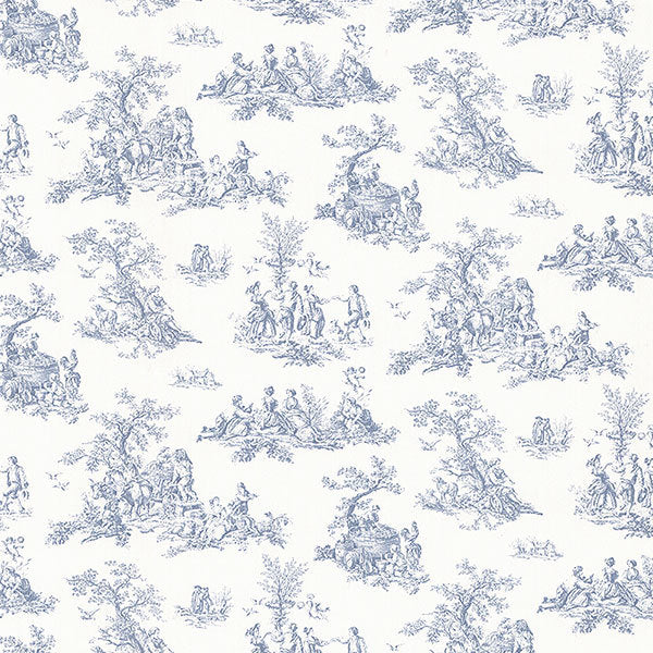 Blue Country Toile CN24619 Wallpaper