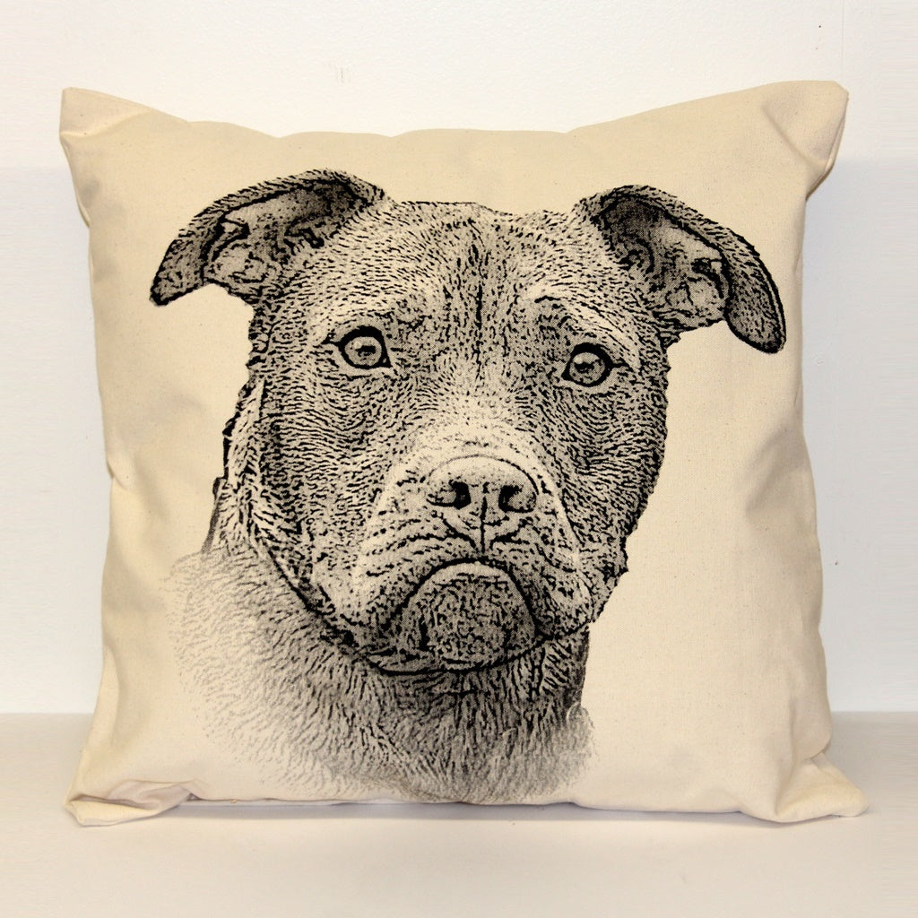 Pitbull Decorative Pillow Large