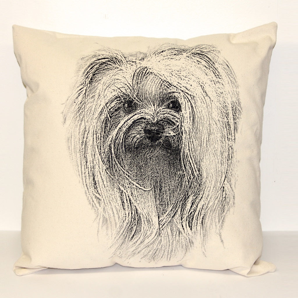 Yorkie Decorative Pillow Large