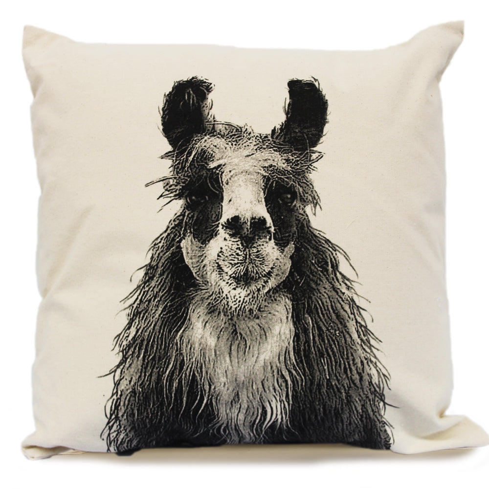 Llama Head Decorative Pillow Large