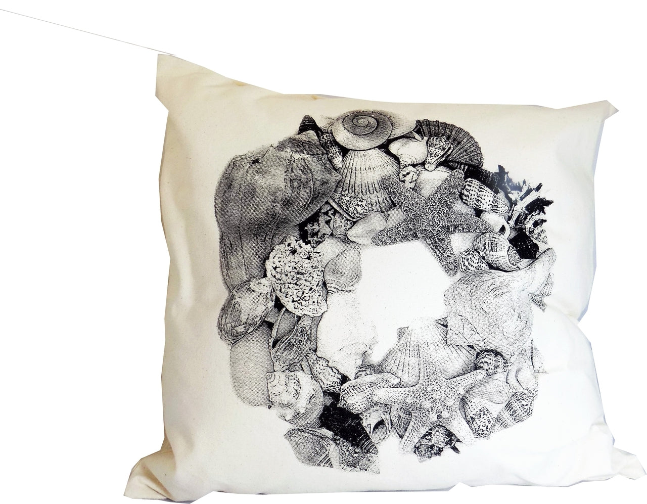 Shells Wreath Decorative Pillow Large