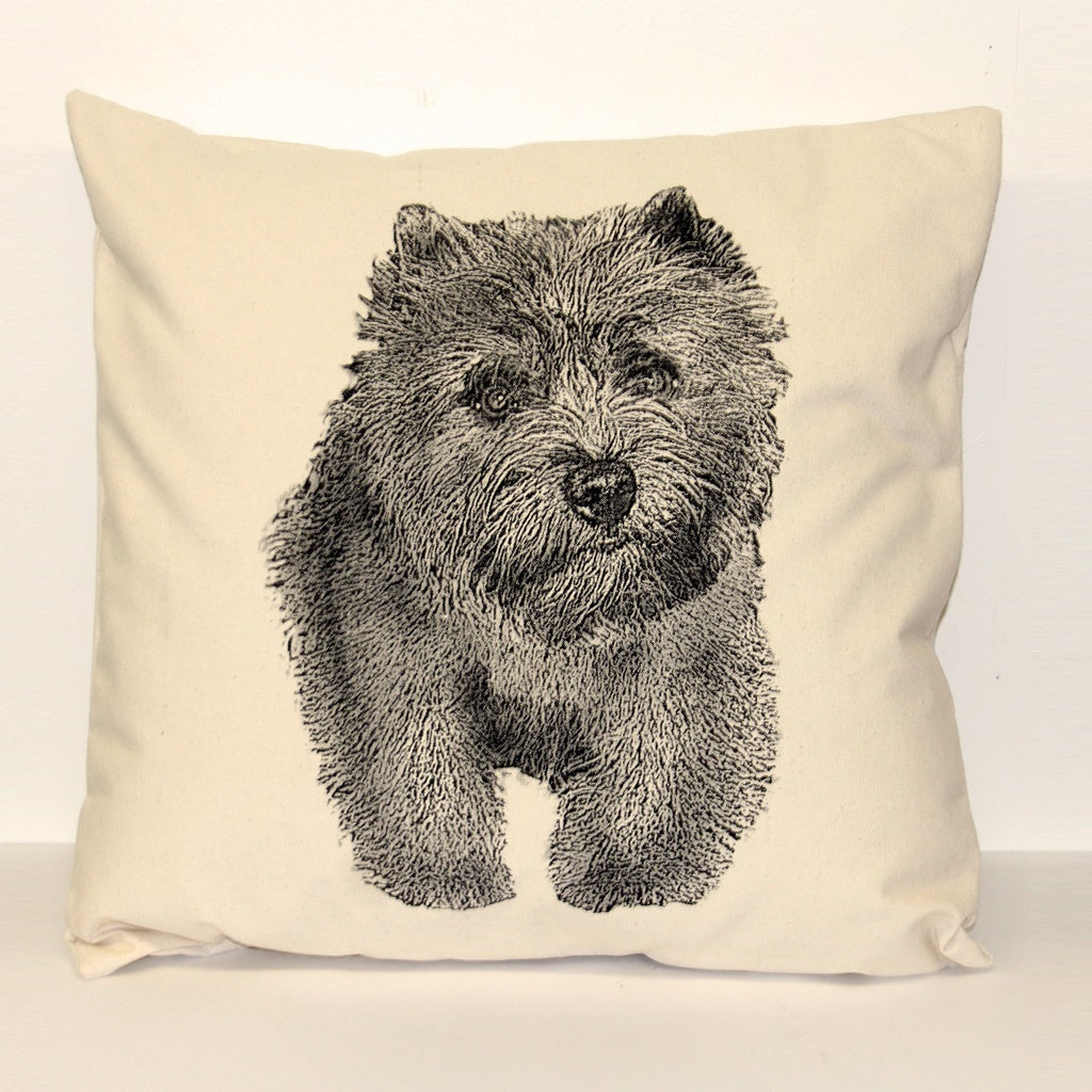 Cairn Terrier Decorative Pillow Large