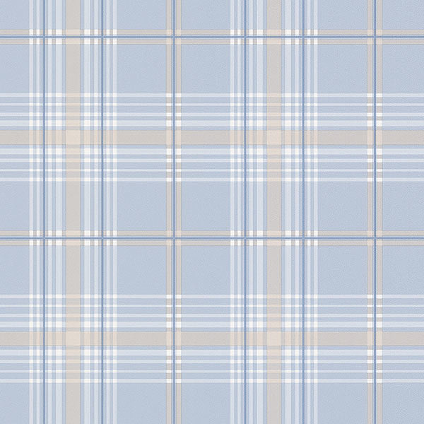 Blue Beige Plaid FK26927 Wallpaper