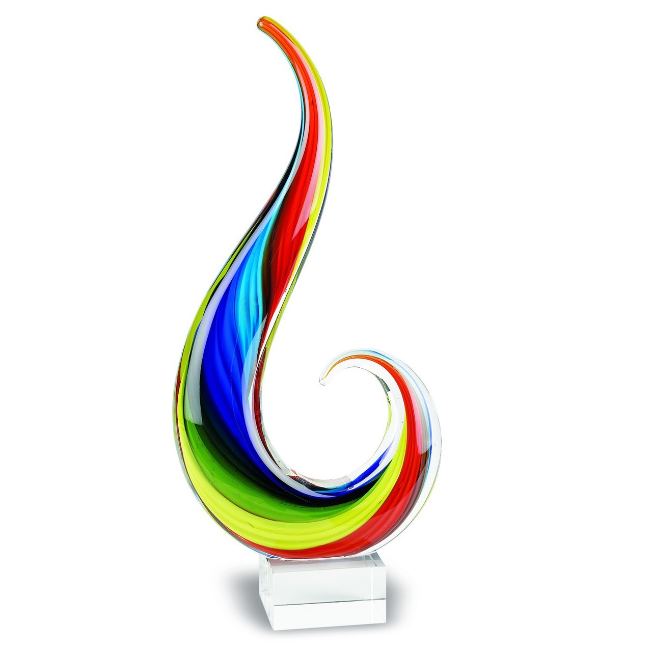 Rainbow Note Murano style 16 inch Centerpiece