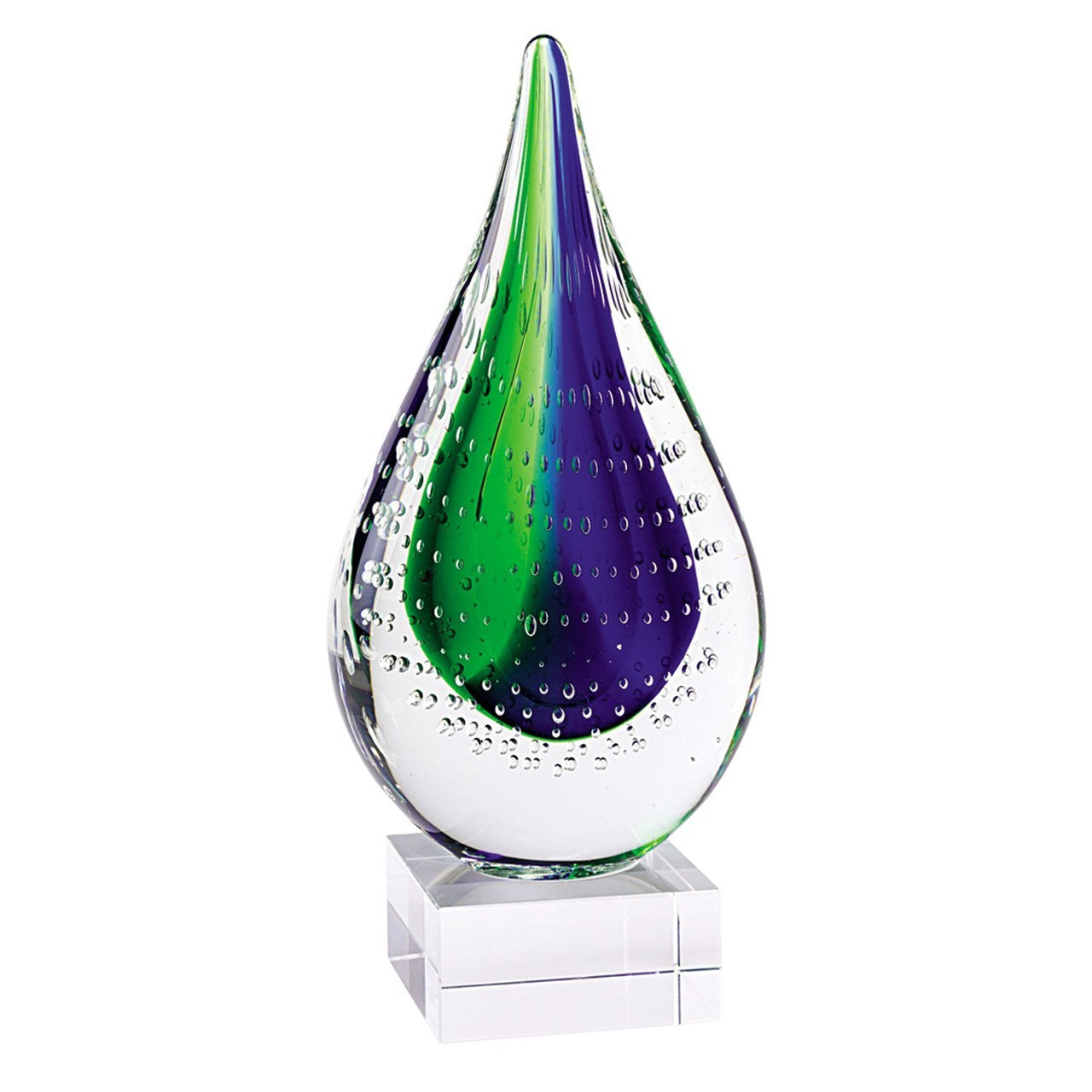 Murano Style Teardrop Glass Centerpiece J478