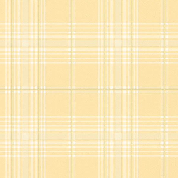 Yellow Plaid KV27422 Wallpaper