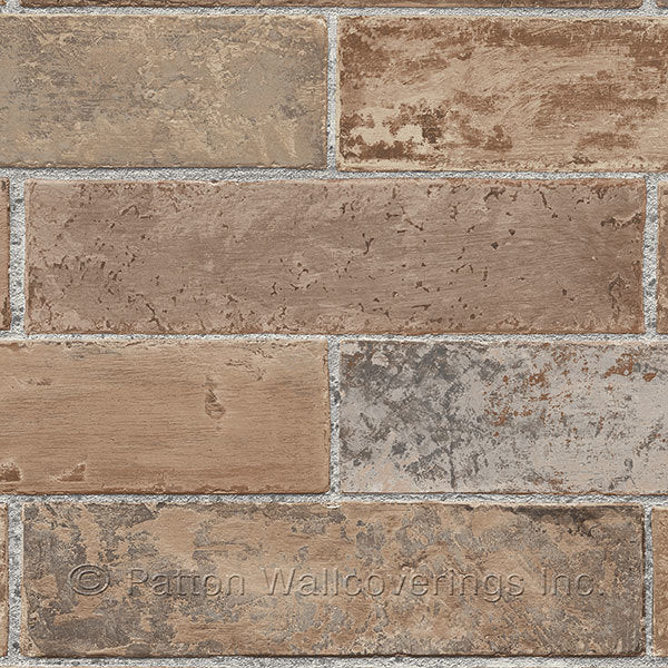 Faux Brick Red LL29534 Wallpaper