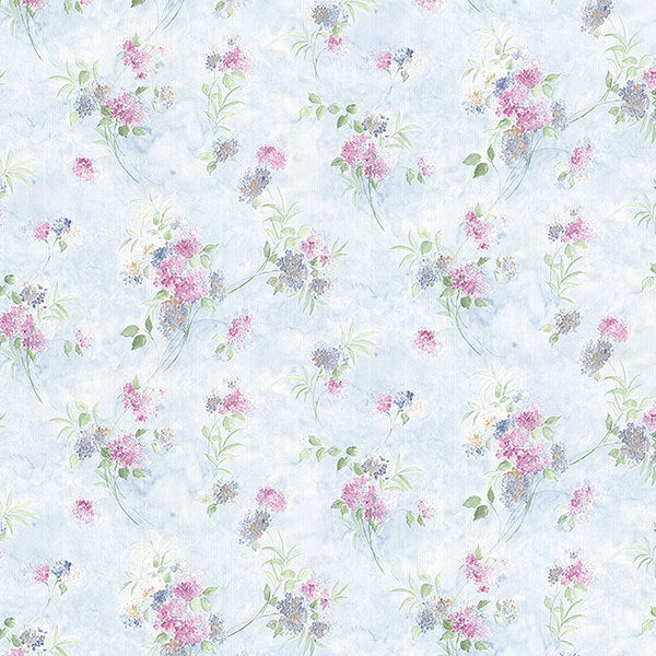 Light Blue Mini Floral Bouquet PP23716 Wallpaper