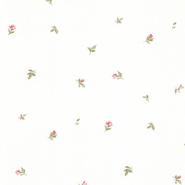 Pink Green Small Floral Spot PP27833 Wallpaper