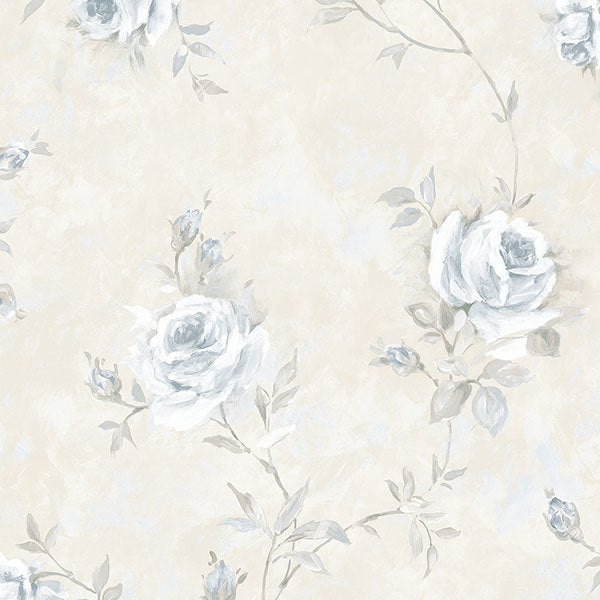 Light Blue Rose Vine RG35737 Wallpaper