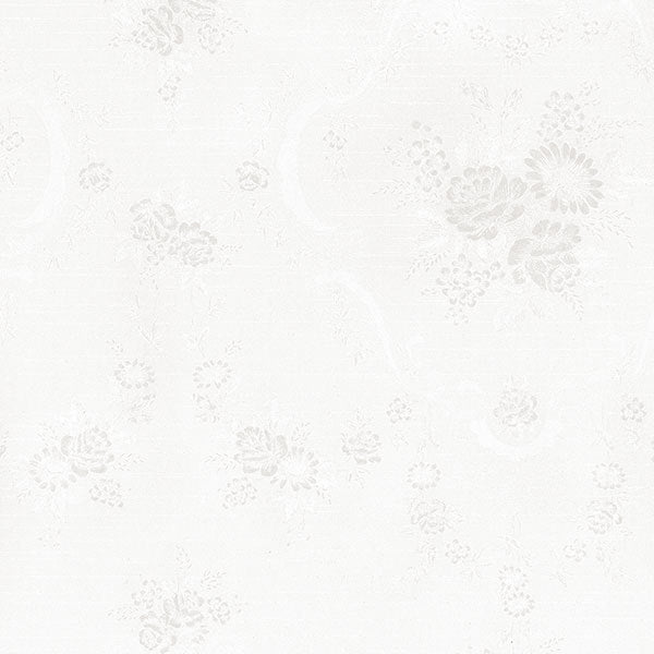 White Floral Damask SL27500 Wallpaper