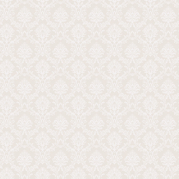 Off White Mini Sandra Damask SL27560 Wallpaper