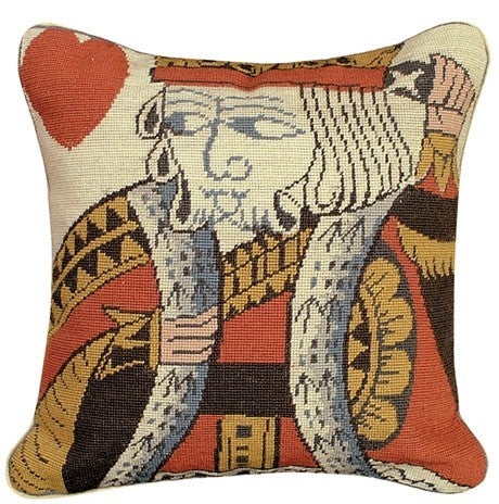 King of Hearts Decorative Pillow