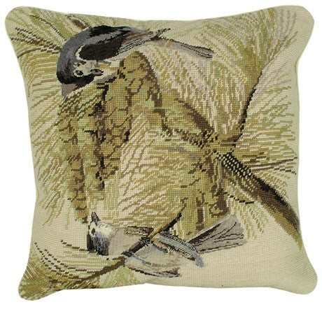 Tufted Titmouse Decorative Pillow