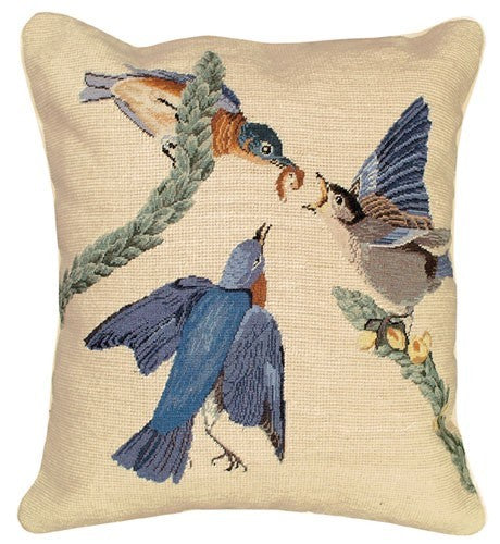 Eastern Bluebird Decorative Pillow