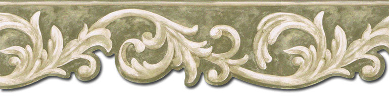 Scrolls Acanthus NUT1729 Wallpaper Border