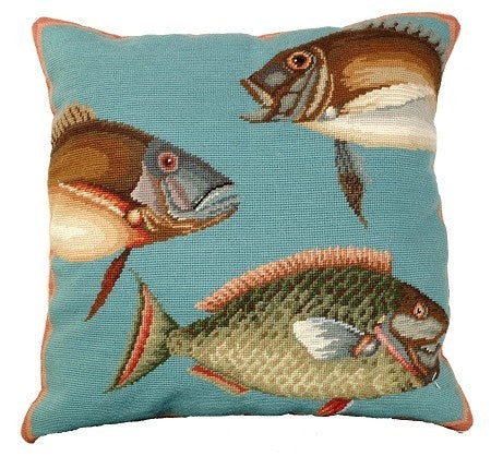 Swimming Fish Hooked Pillow - Gifted Parrot